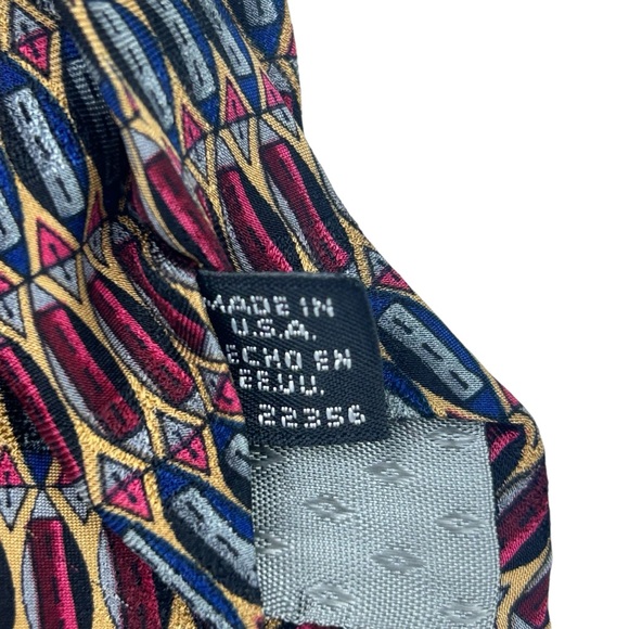 GIVENCHY MONSIEUR Mens Neck Tie 100% Silk Geometric Luxury Preppy Designer - Picture 14 of 16